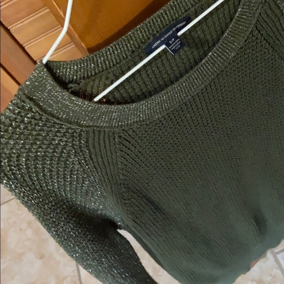 Olive American Eagle Sweater - Picture 3 of 8